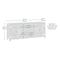 Sauder Entertainment Credenza Chc , Accommodates up to a 70 in. TV weighing 95 lbs 429575 - alternate 4